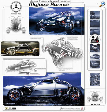 dessin du design concept mojave runner